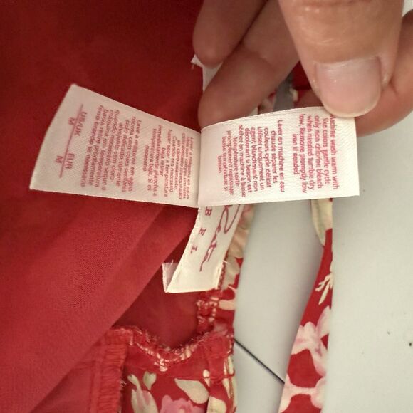 Oscar De La Renta VGT Pink Label Set Medium Satin Floral Robe And Nightgown - Picture 7 of 16